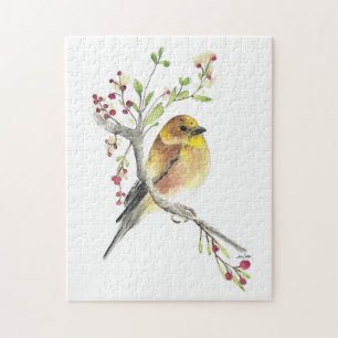 Puzzle Aquarelle américaine Goldfinch Bird
