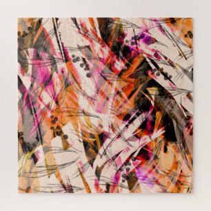 Puzzle Aquarelle, arrière - plan abstrait vintage.