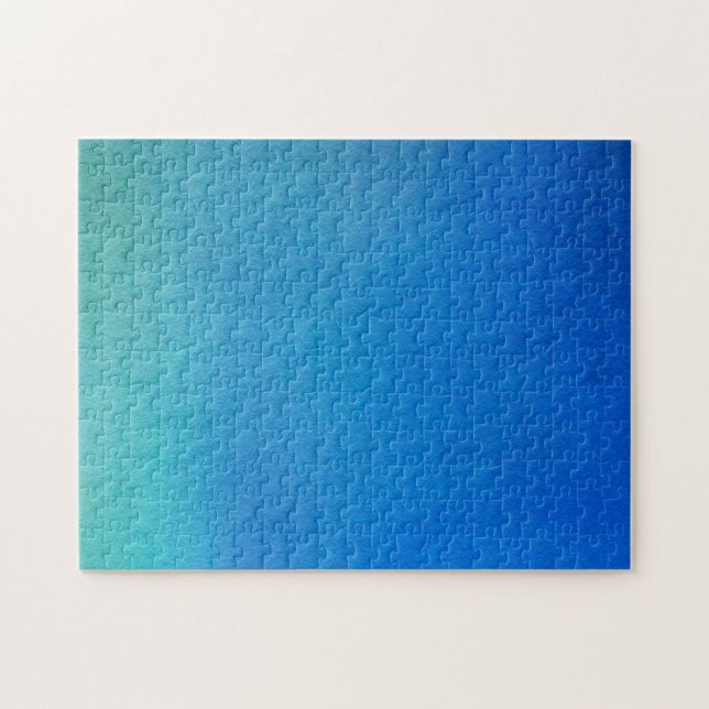 Puzzle Aquarelle bleue Ombre (Horizontal)