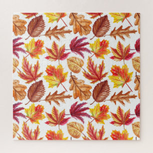 Puzzle Aquarelle botanique d'automne, composition transpa