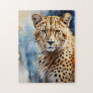 Puzzle Aquarelle Cheetah Afrique