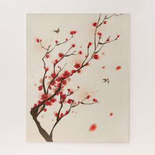 Puzzle Aquarelle de fleurs de cerisier