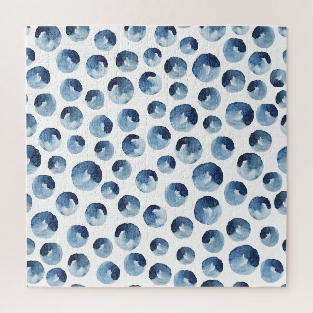 Puzzle Aquarelle dessinée à la main papier peint transpar (Vertical)