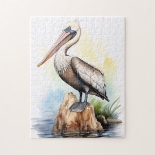 Puzzle Aquarelle d'un pélican