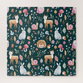 Puzzle Aquarelle Fairy Forest Motif pour enfants