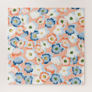 Puzzle Aquarelle Fleurs minuscules : Motif Vintage