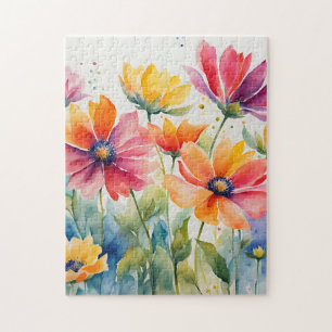 Puzzle Aquarelle Florale