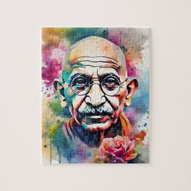 Puzzle Aquarelle Gandhi (Vertical)