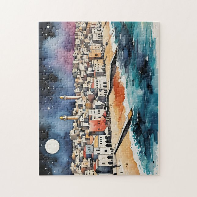 Puzzle Aquarelle Gaza 2 (Vertical)