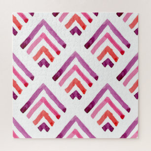 Puzzle Aquarelle géométrique Motif Abstrait sans couture