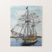 Aquarelle grande de bateau
