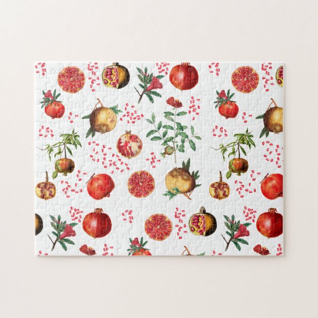 Puzzle Aquarelle grenade Motif de fruits méditerranéen (Horizontal)