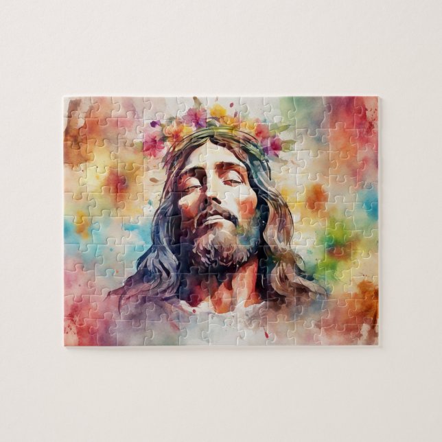 Puzzle Aquarelle Jésus (Horizontal)