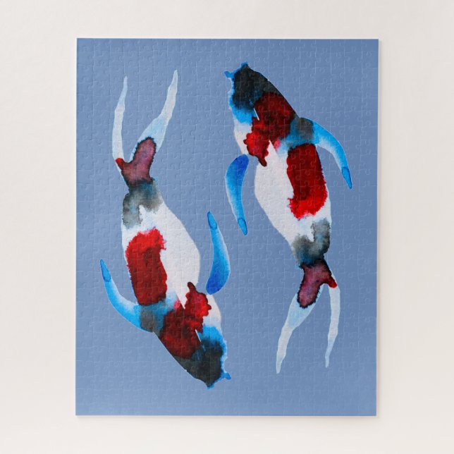 Puzzle Aquarelle koi poisson (Vertical)