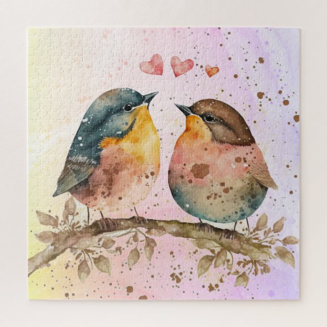 Puzzle Aquarelle Mignonne Petits Aiguilles Nature animale (Vertical)