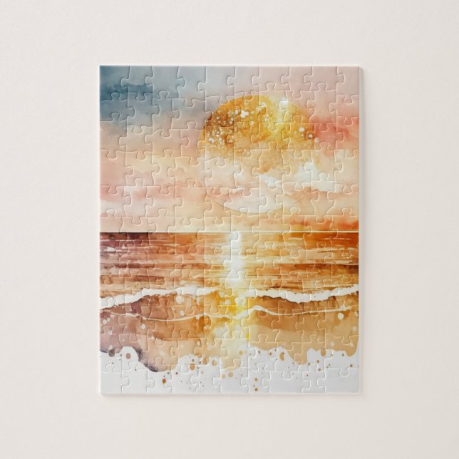 Puzzle Aquarelle Plage Design 1 (Vertical)