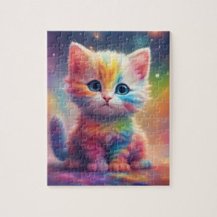 Puzzle Aquarelle Rainbow Cat