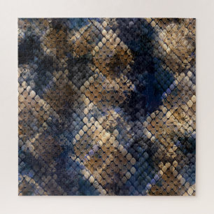 Puzzle Aquarelle Sauvage Snakeskin Design transparent