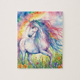 Puzzle Aquarelle Unicorne