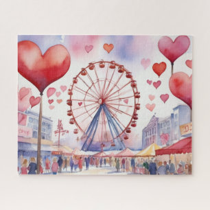 Puzzle Aquarelle Valentines Fair