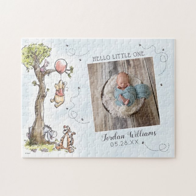 Puzzle Aquarelle Winnie le Faire-part de naissance de l'O (Horizontal)