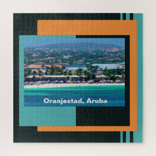 Puzzle Aquarelles d'Oranjestad, Aruba