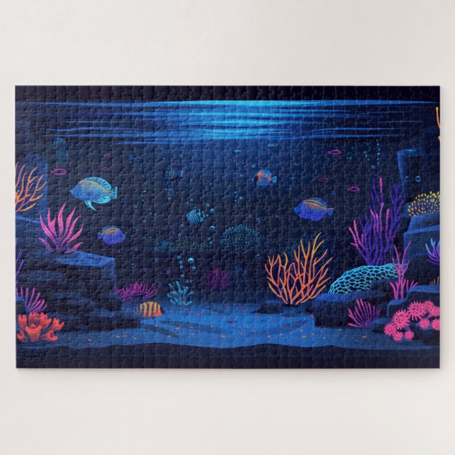 Puzzle Aquarium sombre (Horizontal)