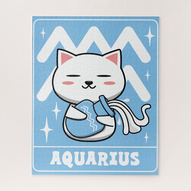 Puzzle Aquarius Cat (Vertical)