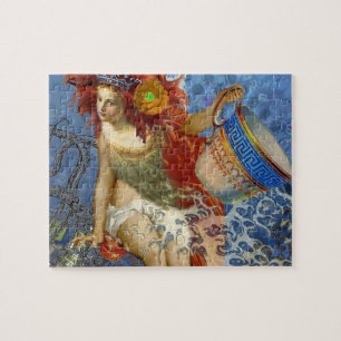 Puzzle Aquarius Mermaid Bleu gothique