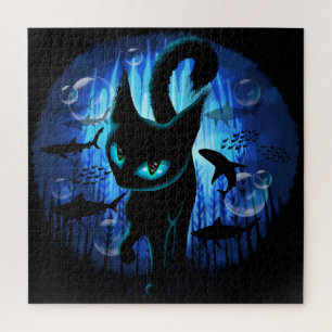 Puzzle Aquaticat - Chat surréaliste en Imaginaire profond