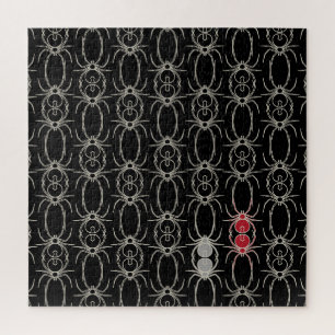 Puzzle Araignées - Noir de chauve-souris et Blanc d'os