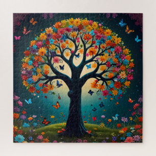 Puzzle Arbre à fleurs lunaires