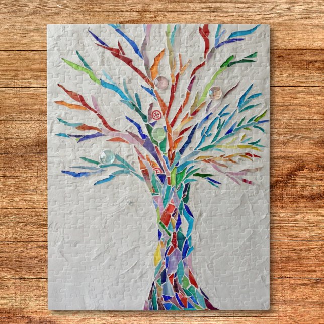 Puzzle Arbre arc-en-ciel de la mosaïque de la vie (Créateur téléchargé)