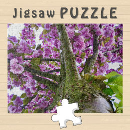 Puzzle Arbre Couronne rose fleurs photo -