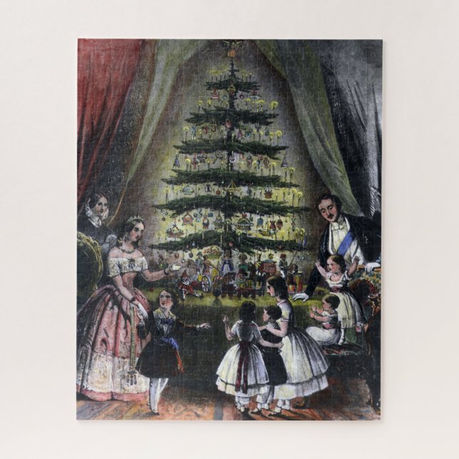 Puzzle Arbre de Noël de la reine Victoria (Vertical)