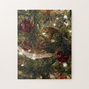 Puzzle Arbre de Noël décoré