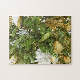 Puzzle Arbre de Noël I Argent et Or