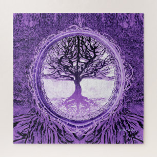 Puzzle Arbre de vie en pourpre
