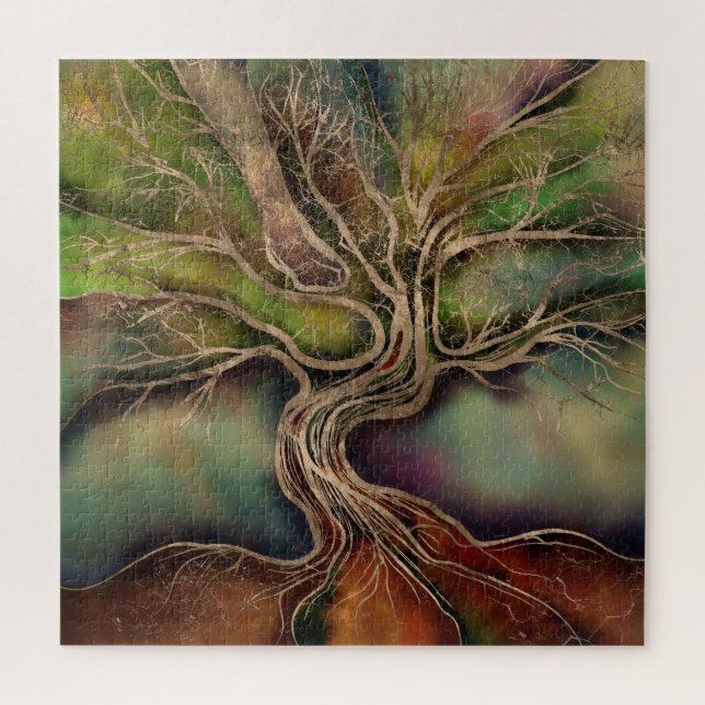 Puzzle Arbre de vie - ombres d'automne (Vertical)