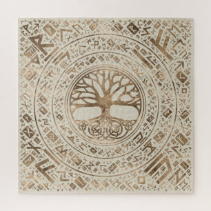 Puzzle Arbre de vie - Yggdrasil Runic Motif