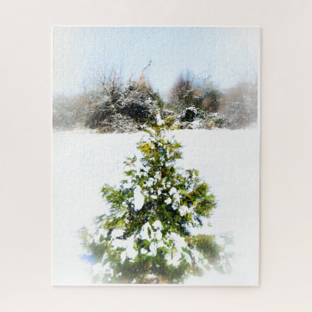 Puzzle Arbre d'hiver (Vertical)