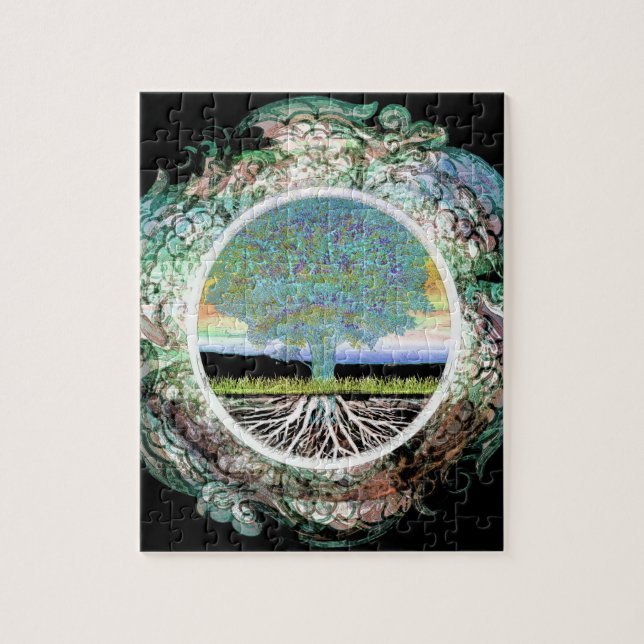 Puzzle Arbre du bonheur de vie (Vertical)