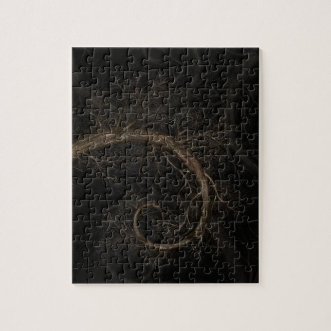 Puzzle Arbre en spirale d'or #1 (Vertical)