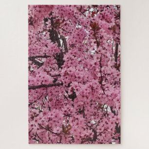 Puzzle Arbre floral rose du printemps