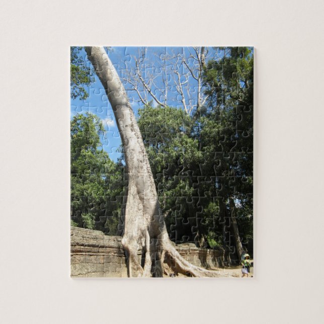 Puzzle Arbre géant Banyan ... Temple de Ta Prohm, Cambodg (Vertical)