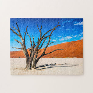 Puzzle Arbre mort à Deadvlei, Namibie