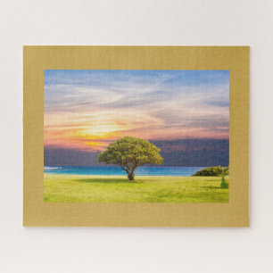 Puzzle Arbre solitaire encadré