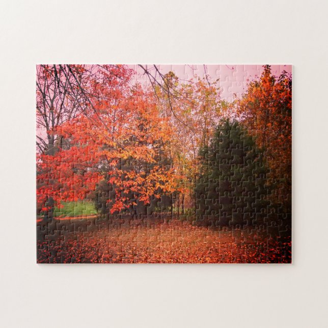 Puzzle Arbres Colorés De L'Automne (Horizontal)