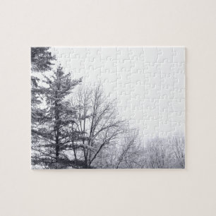 Puzzle Arbres couverts de neige : Horizontaux