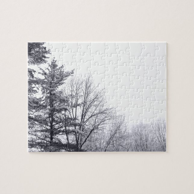 Puzzle Arbres couverts de neige : Horizontaux (Horizontal)